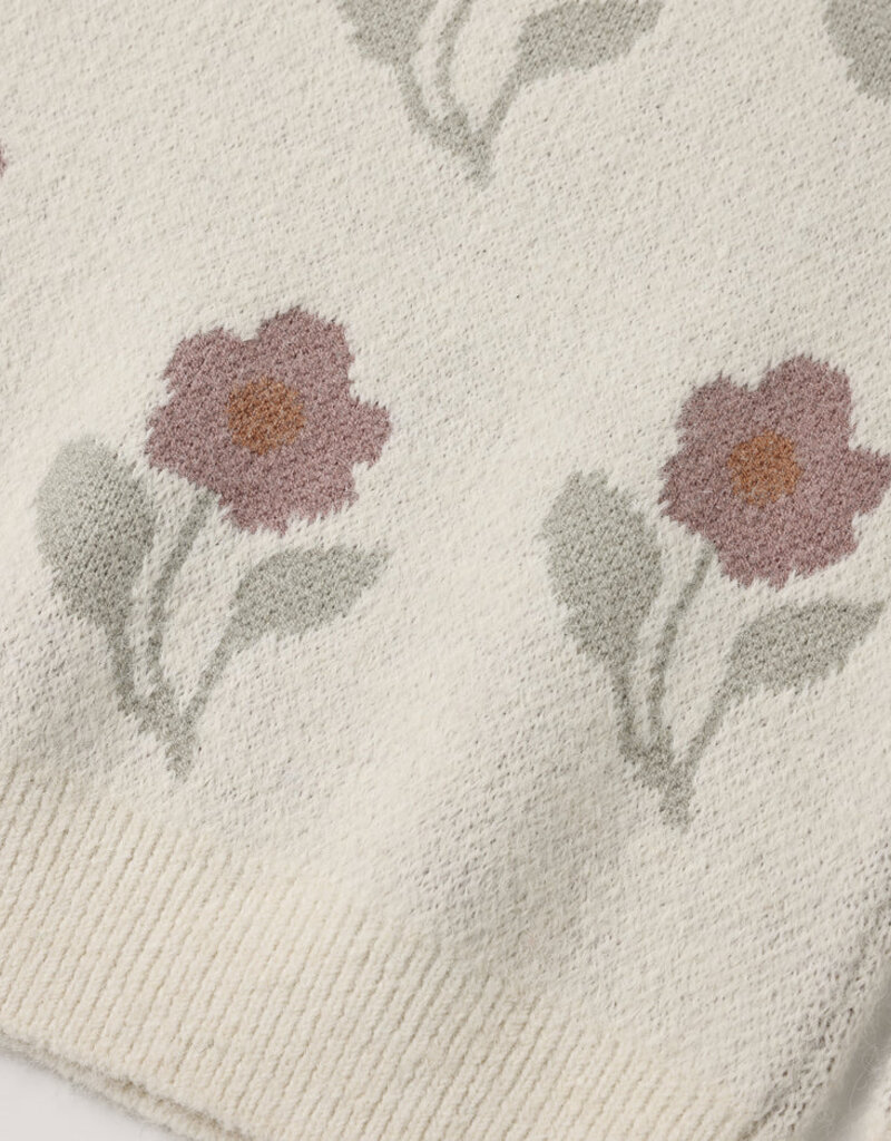 Rylee + Cru LLC ASPEN SWEATER IVORY FLOWER IVORY