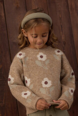 Rylee + Cru LLC ASPEN SWEATER FAWN FLOWER