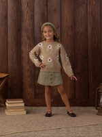 Rylee + Cru LLC ASPEN SWEATER FAWN FLOWER