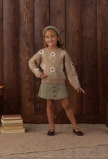 Rylee + Cru LLC ASPEN SWEATER FAWN FLOWER