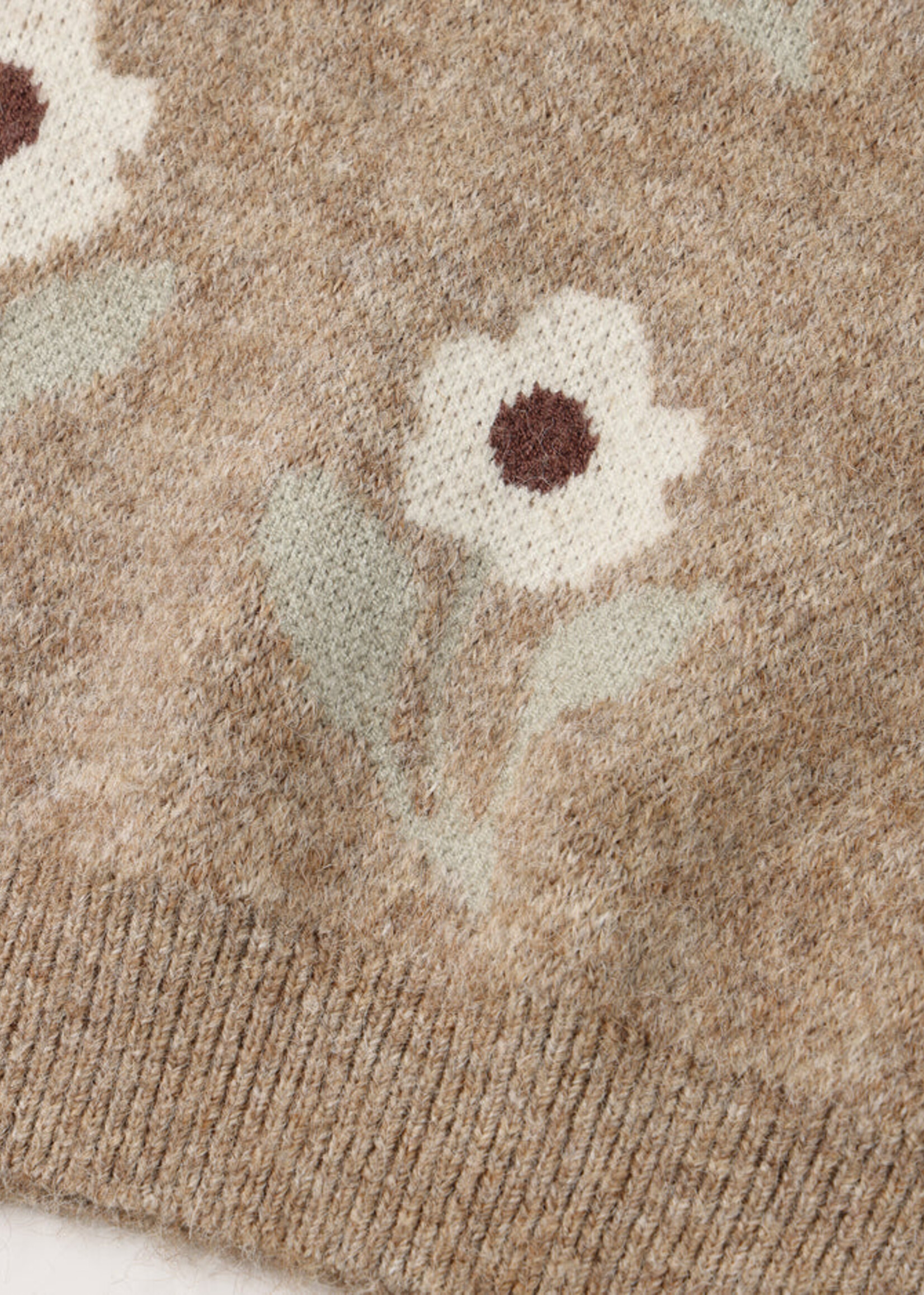Rylee + Cru LLC ASPEN SWEATER FAWN FLOWER