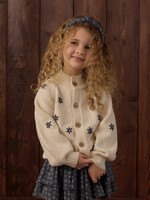 Rylee + Cru LLC TULIP CARDIGAN MIDNIGHT DAISY NATURAL