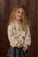 Rylee + Cru LLC TULIP CARDIGAN MIDNIGHT DAISY NATURAL