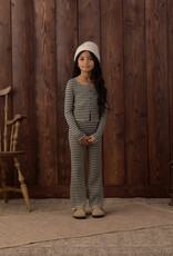 Rylee + Cru LLC FLARE RIB KNIT PANT MIDNIGHT STRIPE