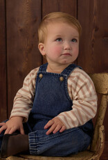 Rylee + Cru LLC CAMDEN LONG SLEEVE TEE FAWN STRIPE