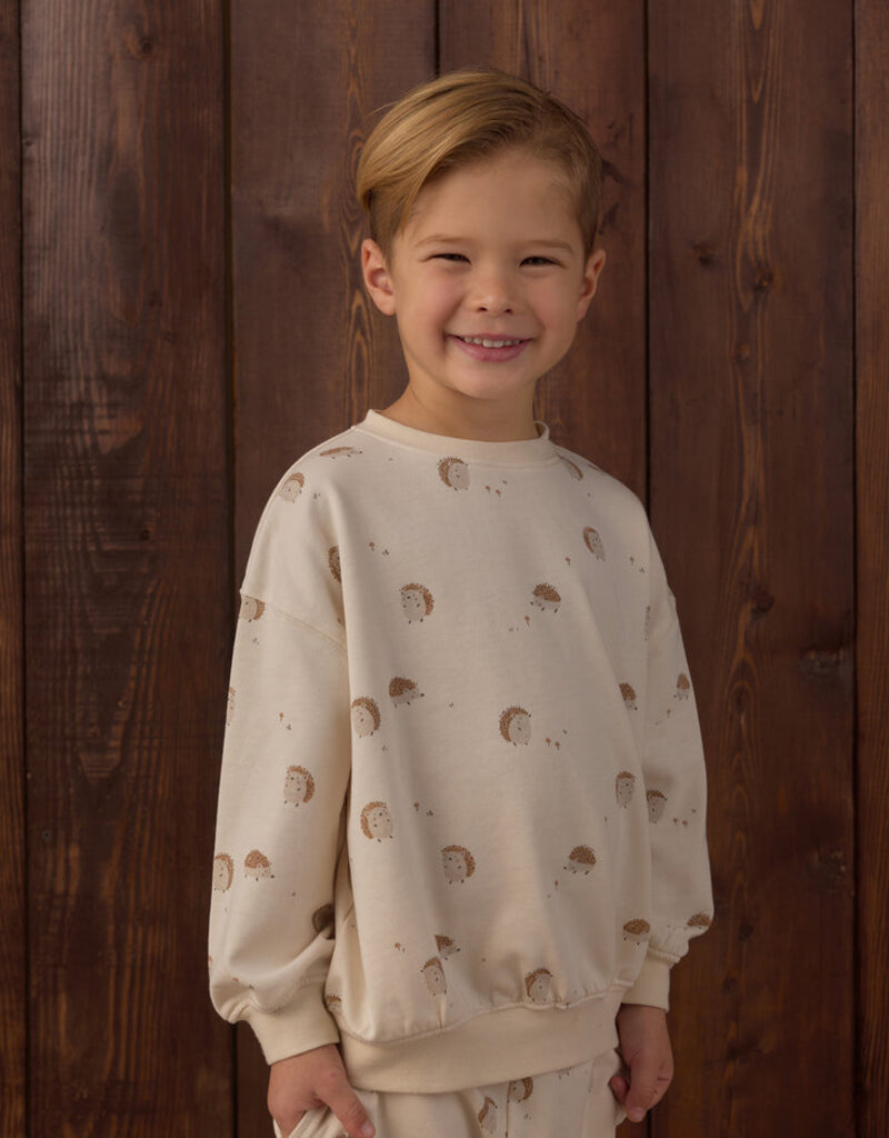 Rylee + Cru LLC RELAXED SWEATSHIRT HEDGEHOG