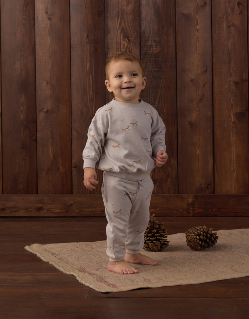 Rylee + Cru LLC RELAXED SWEATSHIRT FOXES
