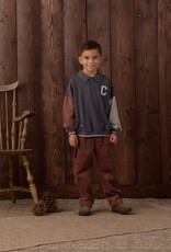 Rylee + Cru LLC COLLARED SWEATSHIRT COLOR BLOCK