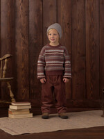 Rylee + Cru LLC ASPEN SWEATER MULBERRY MULTI-STRIPE