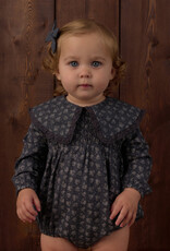 Rylee + Cru LLC FERN ROMPER HEART DITSY MIDNIGHT