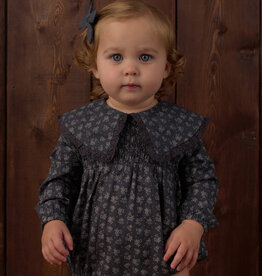 Rylee + Cru LLC FERN ROMPER HEART DITSY MIDNIGHT