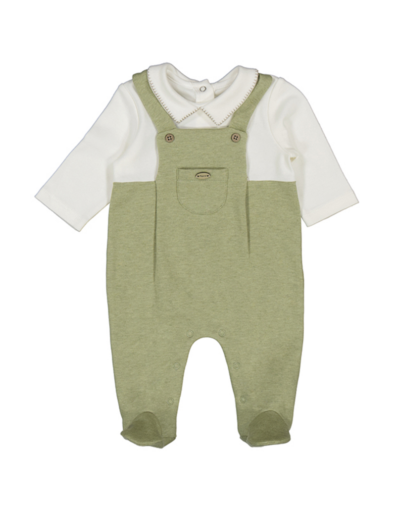 Mayoral Green 2pc Overall Footie