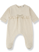 1 + in the family Cardenac Ecru Footed Jumpsuit