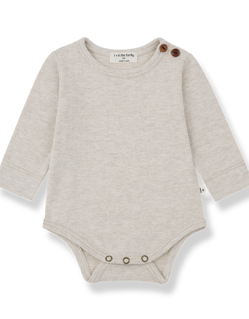 1 + in the family Enric Rice L/S Onesie