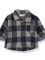 1 + in the family Modena Blue Plaid Shirt