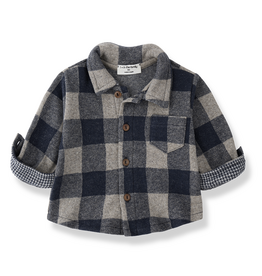 1 + in the family Modena Blue Plaid Shirt