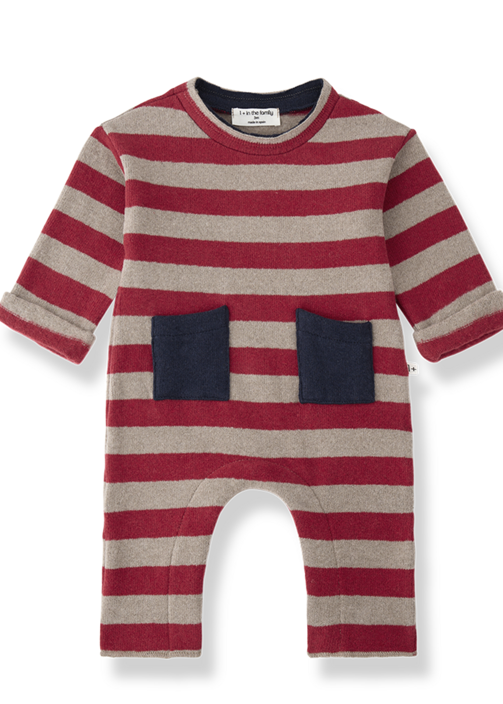 1 + in the family Peyto Jumpsuit Red Stripe