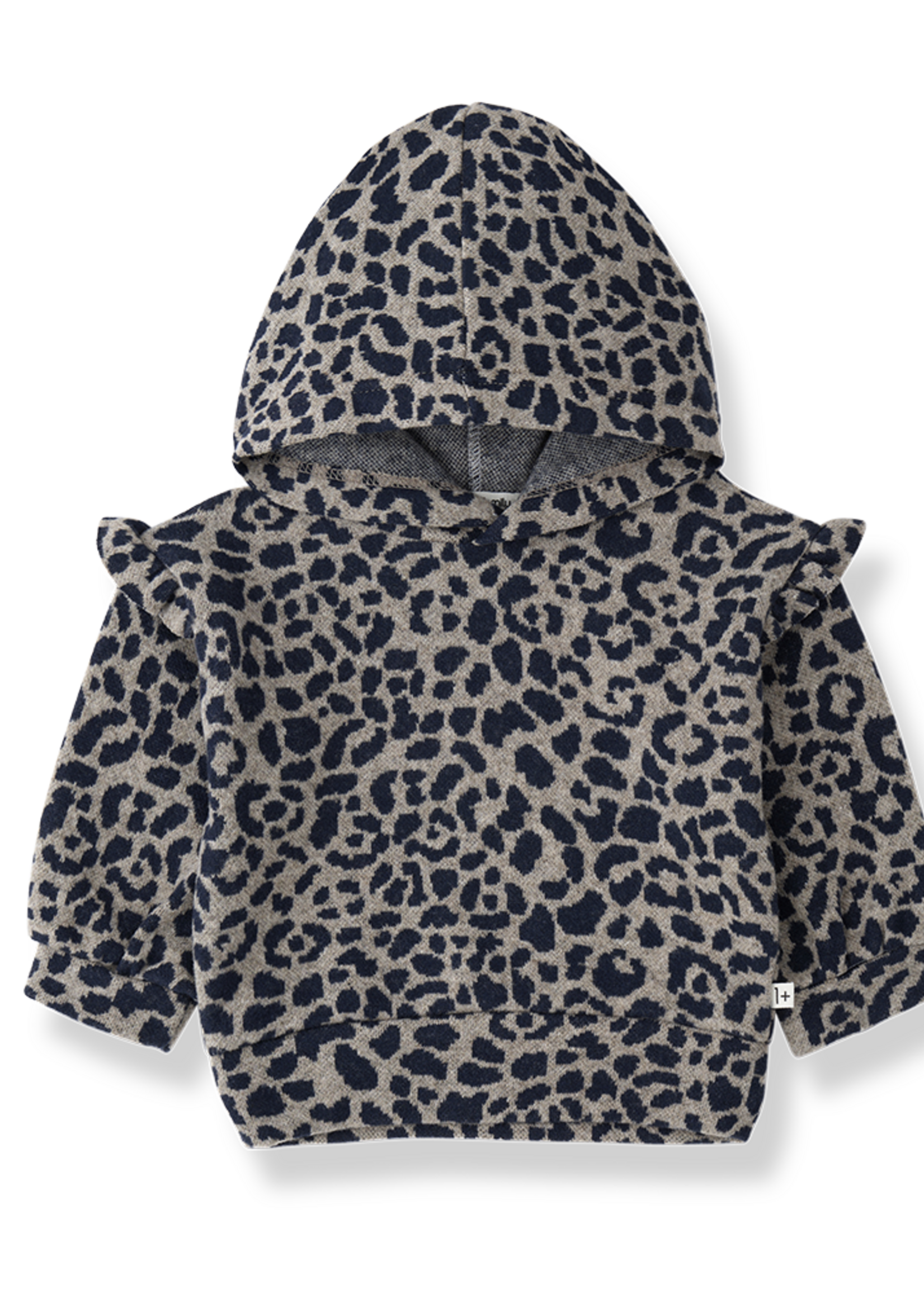 1 + in the family Catania Blue Hooded Sweater
