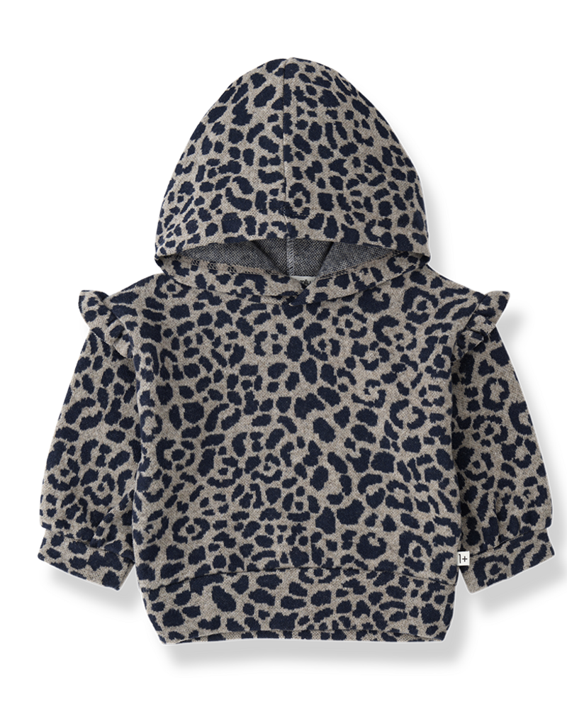 1 + in the family Catania Blue Hooded Sweater