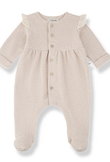 1 + in the family Orleans Cream Girly Footed Jumpsuit