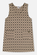 Deux par Deux Jumper Gold Black Jacquard  Bows
