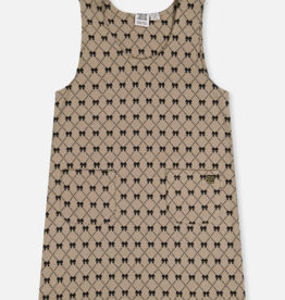 Deux par Deux Jumper Gold Black Jacquard  Bows