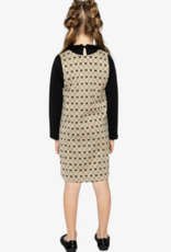 Deux par Deux Jumper Gold Black Jacquard  Bows