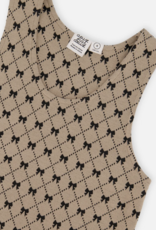 Deux par Deux Jumper Gold Black Jacquard  Bows