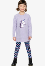 Deux par Deux Tunic Violet Tulip w/Unicorn Print