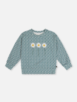 Deux par Deux Printed Jersey Long Sleeve T-Shirt Ditsy Flowers