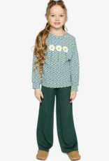 Deux par Deux Printed Jersey Long Sleeve T-Shirt Ditsy Flowers