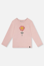 Deux par Deux L/S Organic Cotton T-Shirt Silver Pink