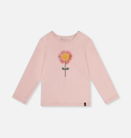 Deux par Deux L/S Organic Cotton T-Shirt Silver Pink