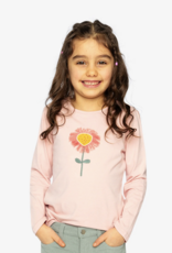 Deux par Deux L/S Organic Cotton T-Shirt Silver Pink