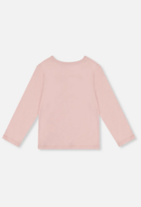 Deux par Deux L/S Organic Cotton T-Shirt Silver Pink