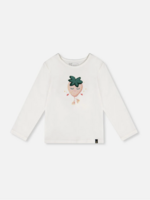 Deux par Deux L/S Organic Cotton T-Shirt w/Strawberry Print