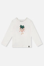 Deux par Deux L/S Organic Cotton T-Shirt w/Strawberry Print