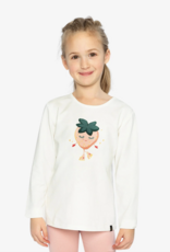 Deux par Deux L/S Organic Cotton T-Shirt w/Strawberry Print