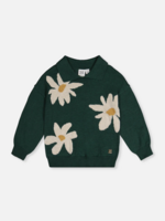 Deux par Deux Sweater Flowers Jasper