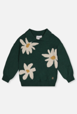 Deux par Deux Sweater Flowers Jasper