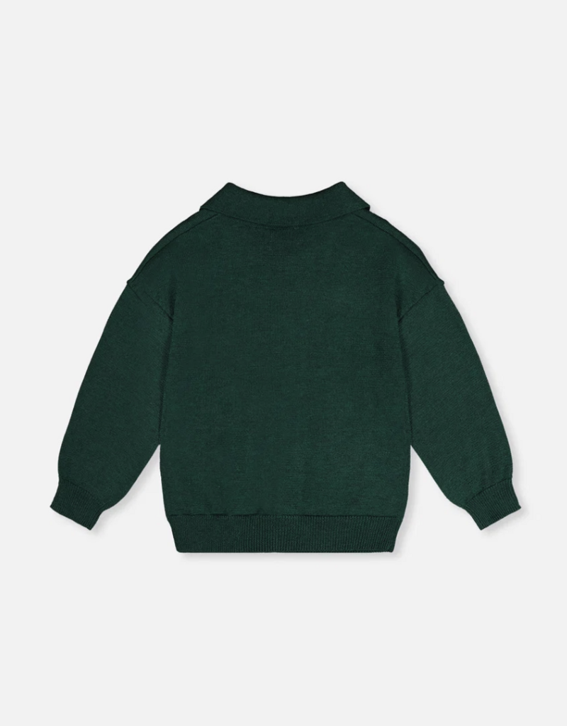 Deux par Deux Sweater Flowers Jasper