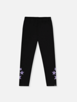 Deux par Deux Organic Jersey Leggings Black w/Stars