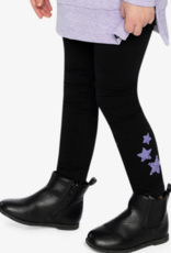 Deux par Deux Organic Jersey Leggings Black w/Stars