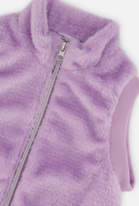 Deux par Deux Fake Fur Sleeveless Vest Violet Tulle