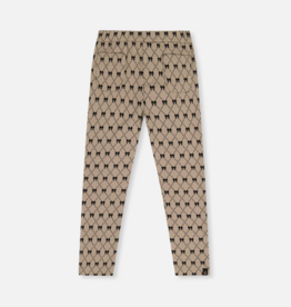 Deux par Deux Tregging Gold Black Jacquard  Bows