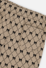 Deux par Deux Tregging Gold Black Jacquard  Bows