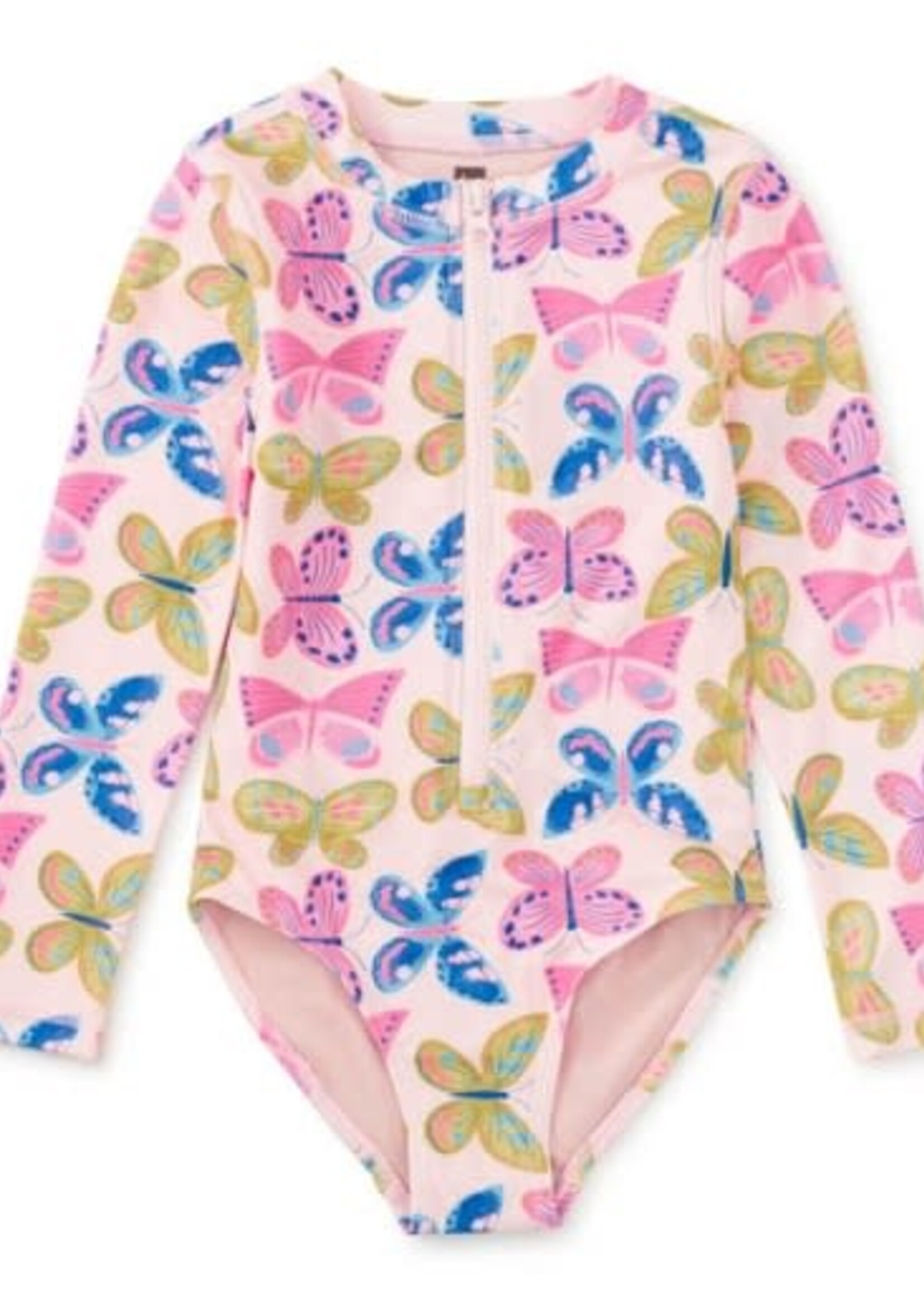 Tea Collection L/S ONE-PIECE SWIMSUIT FLUTTER FIESTA