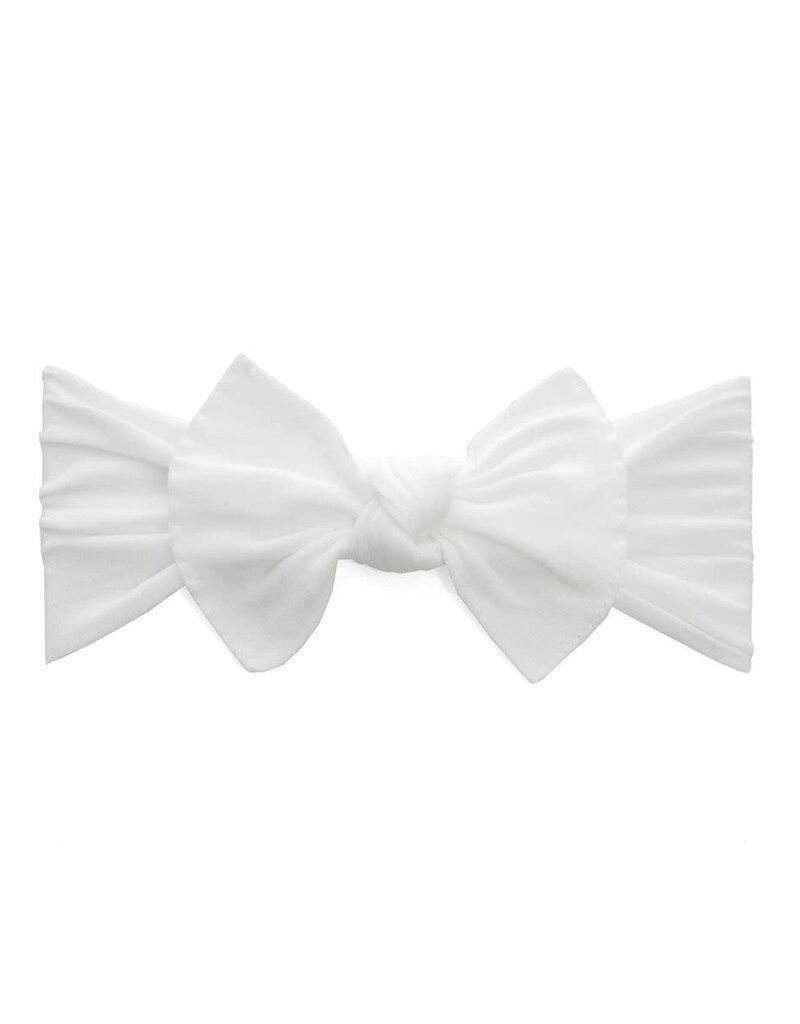Baby Bling Bow Itty Bitty Knot White