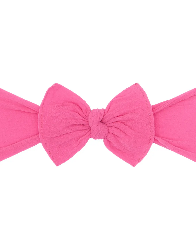 Baby Bling Bow Itty Bitty Knot Hot Pink