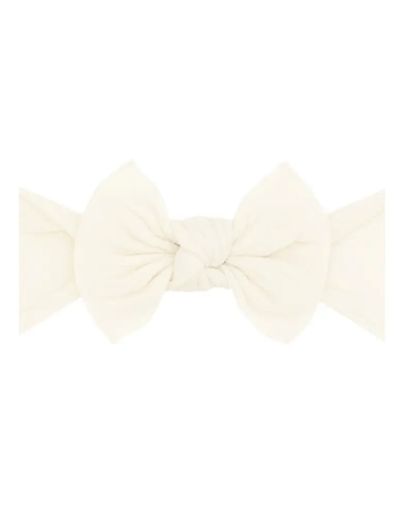 Baby Bling Bow Itty Bitty Knot Ivory